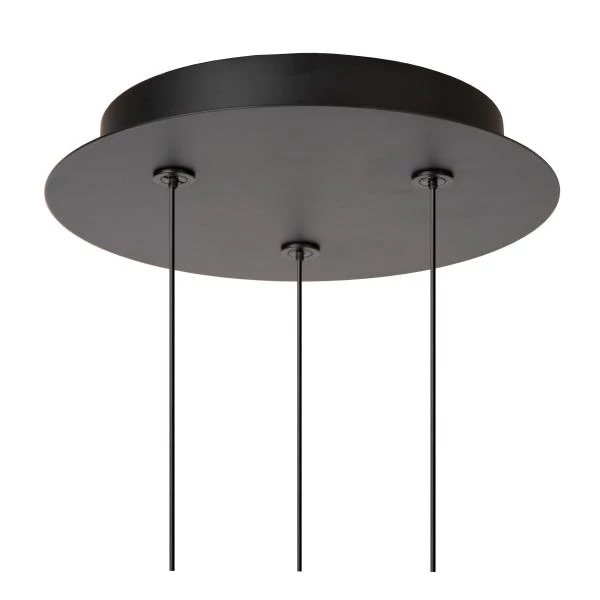 Lucide KLIGANDE - Hanglamp - Ø 25 cm - LED Dimb. - 3x8W 2700K - Zwart - detail 3